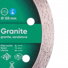 Круг алмазний вiдрiзний 1A1R 125x1,4x10x22,23 Granite
