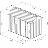 Садовий будиночок HECHT 6X10 NORD