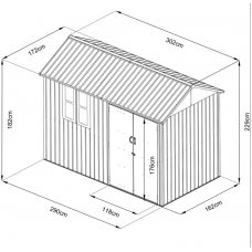 Садовий будиночок HECHT 6X10 NORD