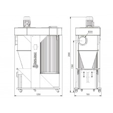 Аспірація-циклон Unalsan UNS 421