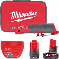 Акумуляторная цангова прямошліфмашина M12FDGS-422B FUEL MILWAUKEE (акум 2Аг, акум. 4Аг, зарядний при