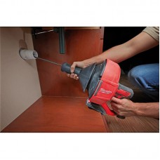 Акумуляторна прочисна машина MILWAUKEE M12 BDC8-202C (трос, внутрішній барабан,2 акумул. Х 2Аг, ємні