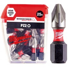 Біта SHOCKWAVE MILWAUKEE, PZ2, 25мм, (25шт)