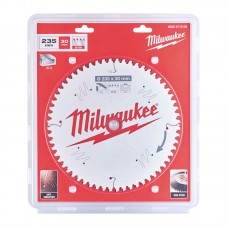Диск пиляльний Alu PFTE MILWAUKEE, діаметр 235х30х2,4мм, 60 зуб.