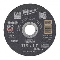 Диск відрізний по металу MILWAUKEE, SCS 41/115x1, діаметр125мм NEW
