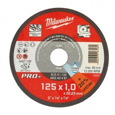 Диск відрізний по металу MILWAUKEE, SCS 41/125х1 PRO+, 125мм