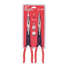 Довгогубці 2 шт LONG REACH PLIER- STRAIGHT MILWAUKEE