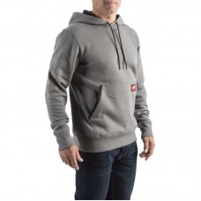 Толстовка WHMW MILWAUKEE, з капюшоном, сіра, розмір XXL