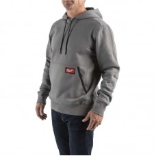 Толстовка WHMW MILWAUKEE, з капюшоном, сіра, розмір XXL