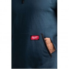 Толстовка WHMW MILWAUKEE, з капюшоном, синя, розмір L