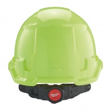 Каска захисна BOLT100 невентильована для промислового альпінізму жовта MILWAUKEE