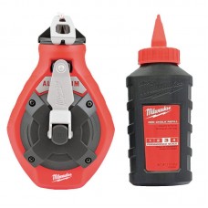 Шнур тонкий розміточний з червоною крейдою MILWAUKEE