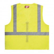 Жилет сигнальний Hi-Viz MILWAUKEE, жовтий (L/XL)