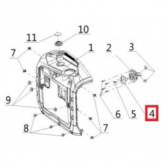 Ручка перемикача 3 в 1 генератора 2800io