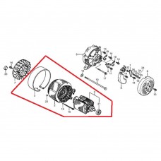 Статор та ротор альтернатора LF5GF-4LS (5 кВт)