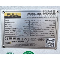 Генератор дизельний Full FP 220 (160 кВт)