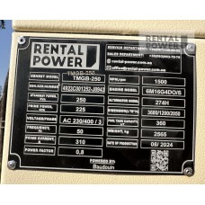 Генератор дизельний TMG Power TMGB-250 (181.8кВт)