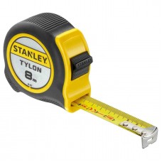 Рулетка вимірювальна Tylon ™ довжиною 8 м, шириною 25 мм, в пластмасовому корпусі STANLEY 0-30-657