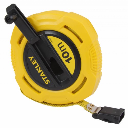 Рулетка вимірювальна FIBERGLASS довжиною 10 м, шириною 12,7 мм, в пластмасовому корпусі STANLEY 0-34-295