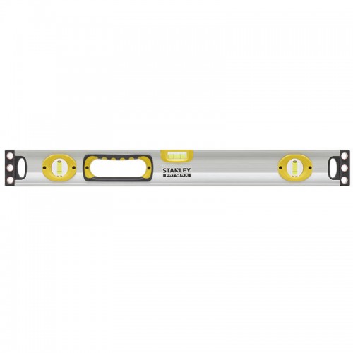 Рівень алюмінієвий коробчатого перетину, довжиною 900 мм з трьома капсулами і магнітами STANLEY 1-43-537