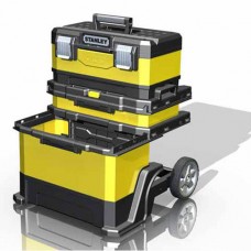 Ящик металлопластмассовий Rolling Workshop, розміри 568x730x389 мм, на колесах STANLEY 1-95-621