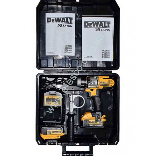 Дриль-шурупокрут акумуляторний безщітковий ударний DeWALT DCD985M2 — Уцінка