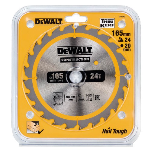 Диск пильний CONSTRUCTION DeWALT DT1949