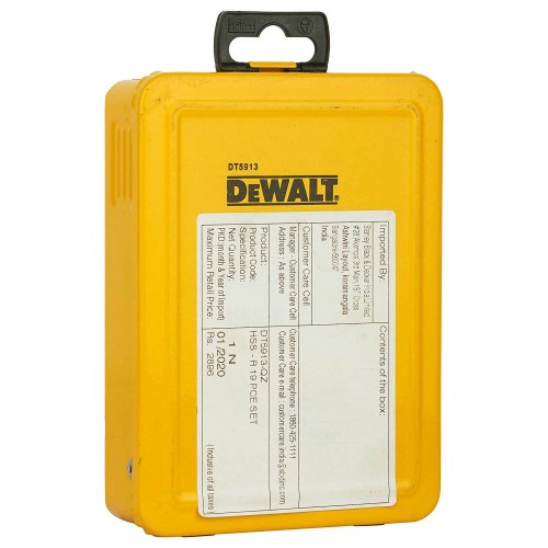 Набір свердел по металу DeWALT DT5913