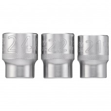 Набір торцевих головок 1/2 Maxi Drive, із шестигранним профілем, 3 шт: 21, 22 24 мм. STANLEY FMMT17095-0
