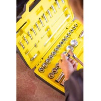 Набір голівок торцевих 1/4, 1/2 MaxiDrive, 81 предмет STANLEY FMMT82826-1