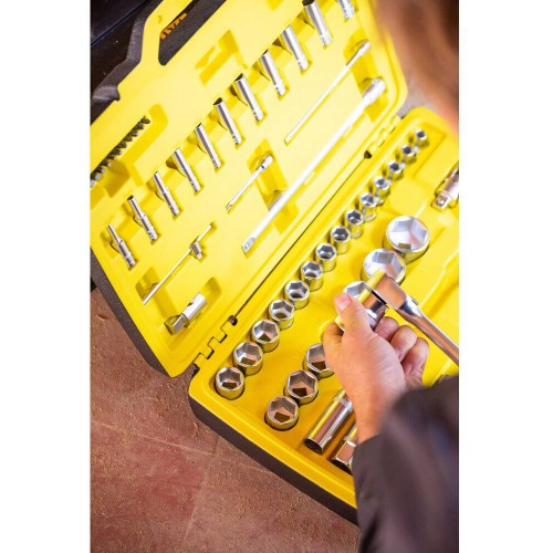 Набір голівок торцевих 1/4, 1/2 MaxiDrive, 81 предмет STANLEY FMMT82826-1