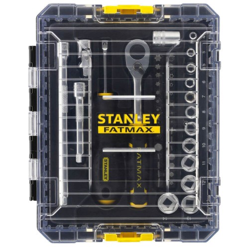 Набір торцевих головок 1/4 FATMAX® Maxi Drive, шестигранних, 48 предметів STANLEY FMMT98101-0