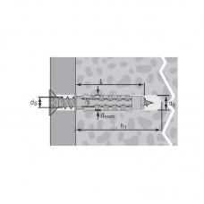Дюбель нейлоновий MQ Quattro® 10x50 Mungo 1050100
