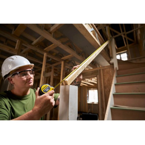 Рулетка вимірювальна CONTROL-LOCK довжиною 5 м, шириною 25 мм, в обгумованому корпусі, з подвійною шкалою STANLEY STHT37231-0