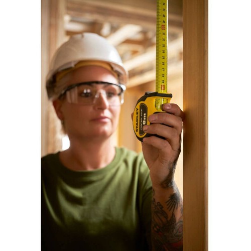 Рулетка вимірювальна CONTROL-LOCK довжиною 8 м, шириною 25 мм, в обгумованому корпусі, з подвійною шкалою STANLEY STHT37232-0