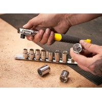Набір головок торцевих 3/8 з одинадцяти предметів STANLEY STMT82670-0