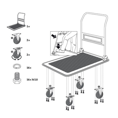 Візок-платформа вантажний STANLEY SXWT-PC528