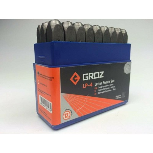 Літерні клейма розміром 4 мм Groz LP/4