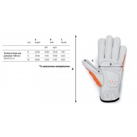 Рукавички із захистом Husqvarna Technical Class 1 (20 м/с) 10/XL (5996512-10)