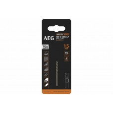 Свердло AEG AAKHSSCBT1-5 HSS-Co, 1.5х18х40 мм (4932479322)