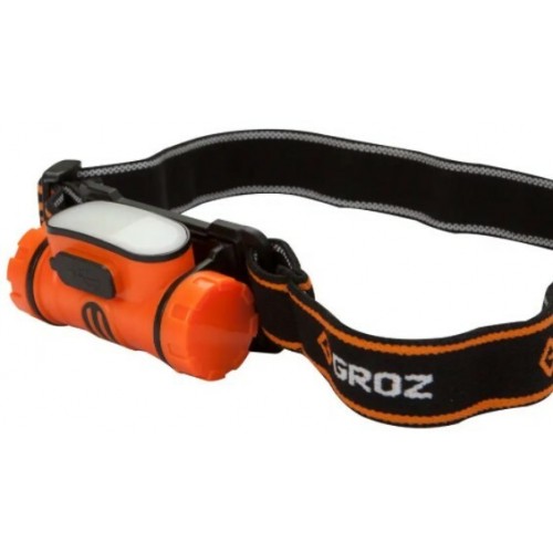 Ліхтарик налобний акумуляторний LED-220, 3W COB, 150 люмен Groz 55052