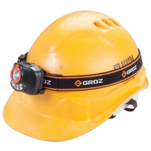 Ліхтарик на голову LED-230, 3W LED, 120 люмен Groz 55082