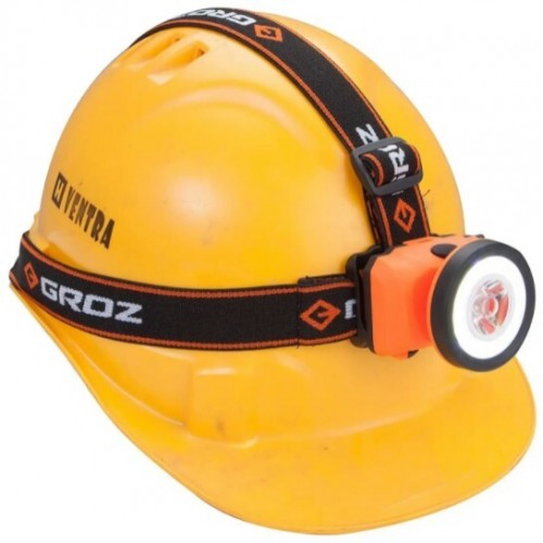 Ліхтар налобний світлодіодний LED-230, 3W COB, 160 люмен Groz 55055