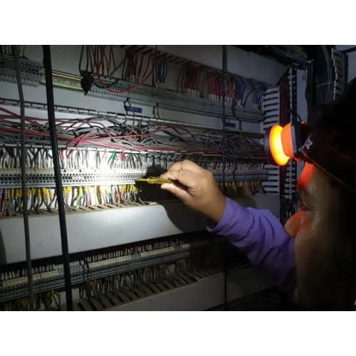 Ліхтар налобний світлодіодний LED-230, 3W COB, 160 люмен Groz 55055