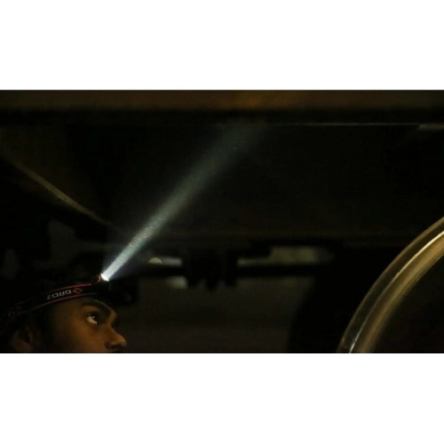 Акумуляторний налобний ліхтар LED-240 з магнітом, 7W LED, 130 люмен Groz 55072