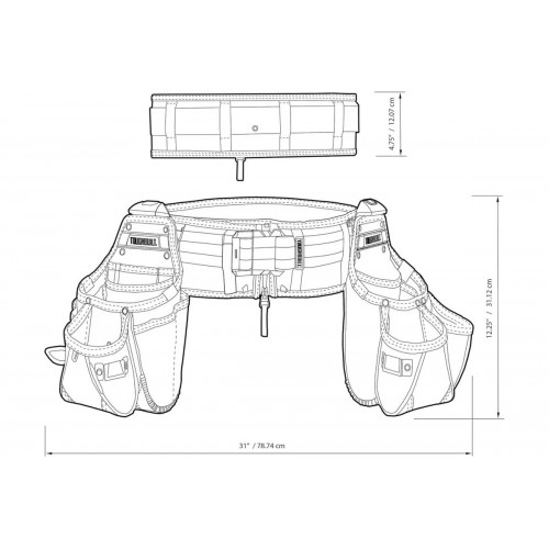 Комплект (ремінь та 2 сумки) ToughBuilt ClipTech (TB-CT-111-3P)