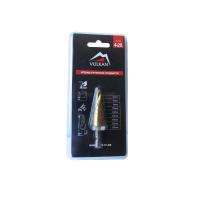 Свердло ступінчасте VULKAN HSS TiN (4-20мм, 9 ступенів)