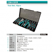 Набір інструментів для точної механіки Whirlpower 15 од.