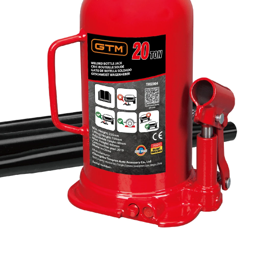 Домкрат гідравлічний 20т GTM Т92004 пляшковий одноштоковий
