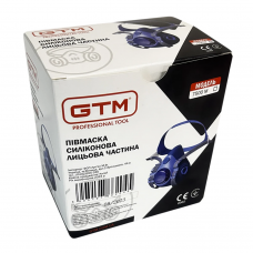 Захисна напівмаска респіратор GTM 7500-L розмір L без фільтрів (7500-L)